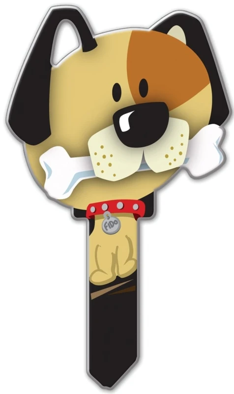 Dog Design Decorative House Key Blank For Kwikset Kw11 And Schlage Sc1