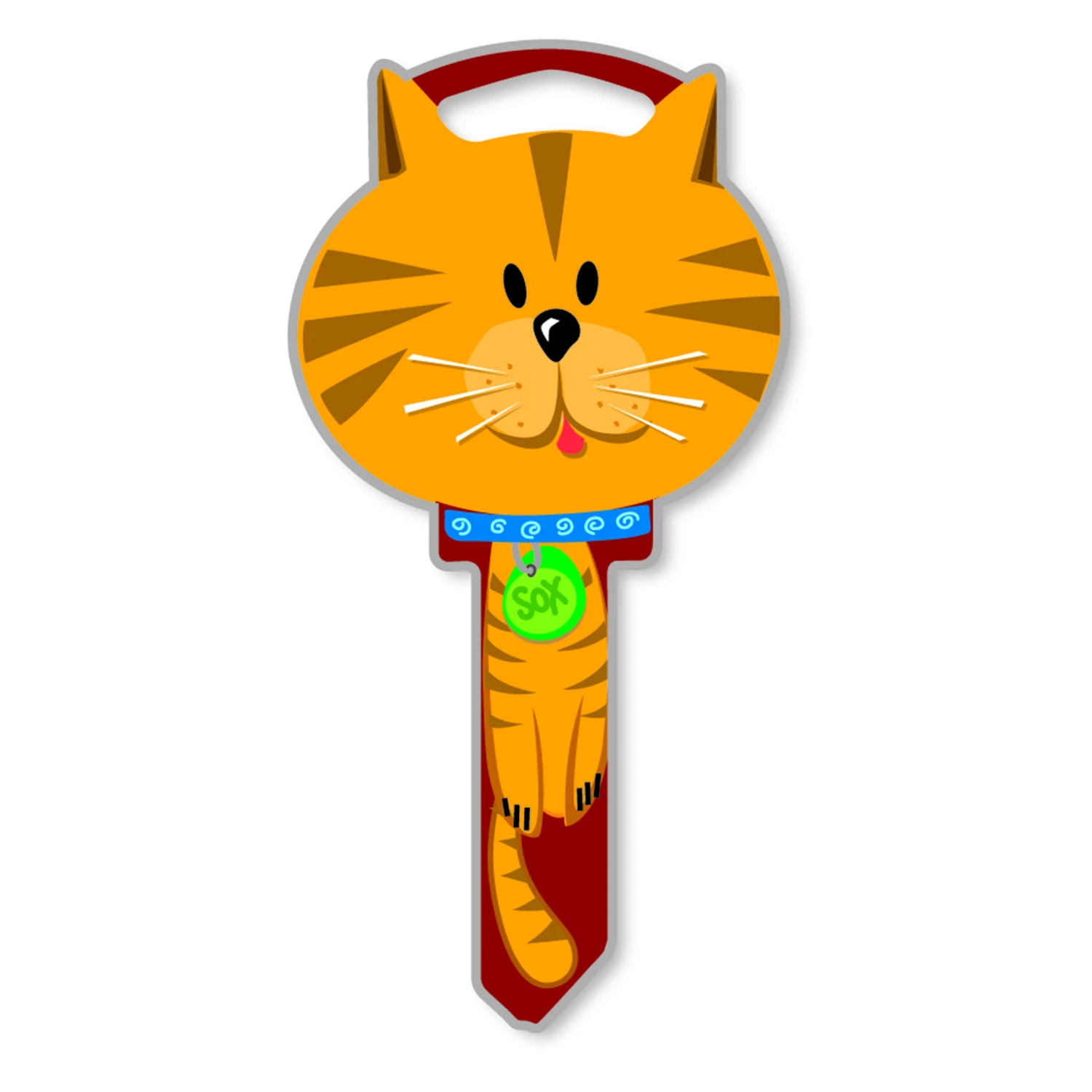 Cat Design Decorative House Key Blank Sc1 For Schlage And Kwikset