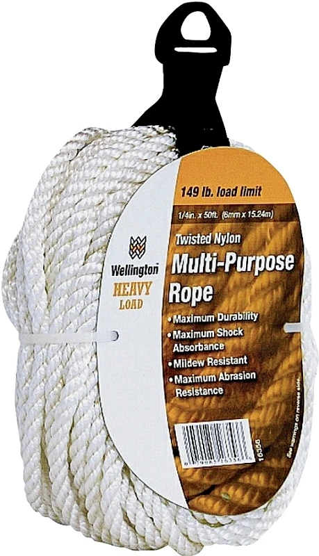 1/4X50' WHT NYL ROPE