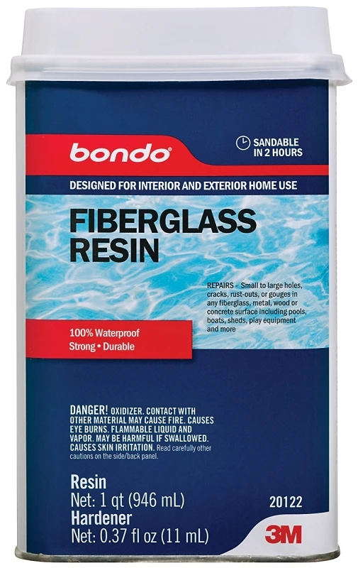 0.9 Quart All-purpose Fiberglass Resin With Hardener For Repairs