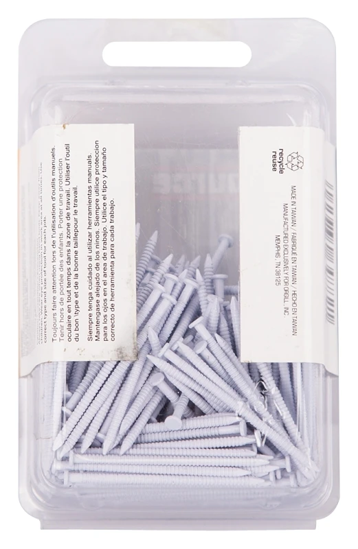 1-5/8 Inch White Panel Nails, 6 Ounce Pack For Roofing And Drywall
