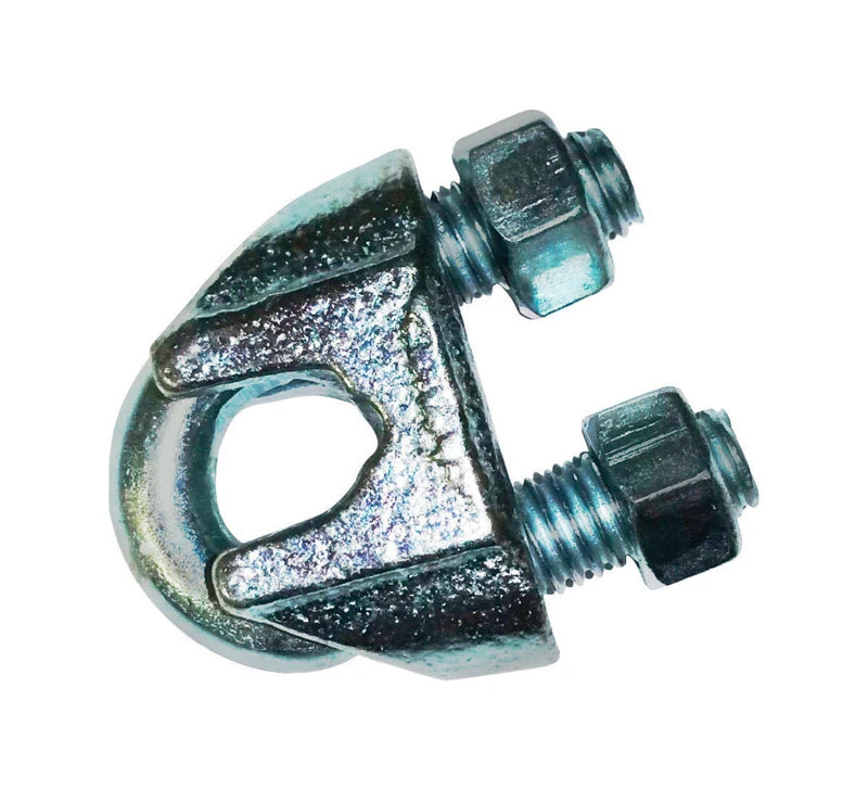 Electrogalvanized Malleable Iron Base Steel Wire Rope Clip 1/16 In.