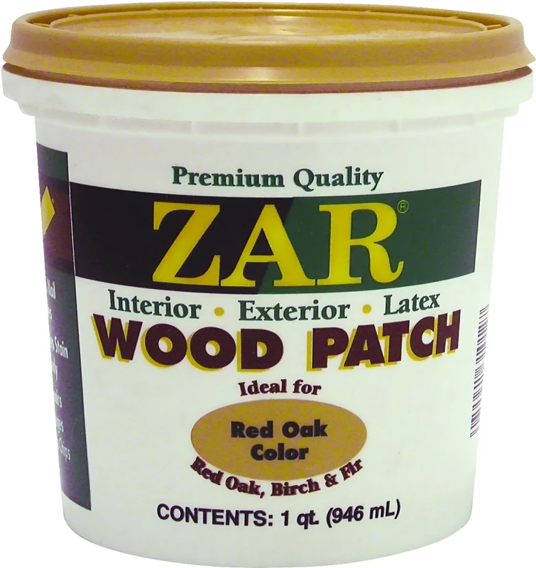 Red Oak Latex Wood Patch 1 Quart - Paintable, Sandable, Indoor/outdoor Use