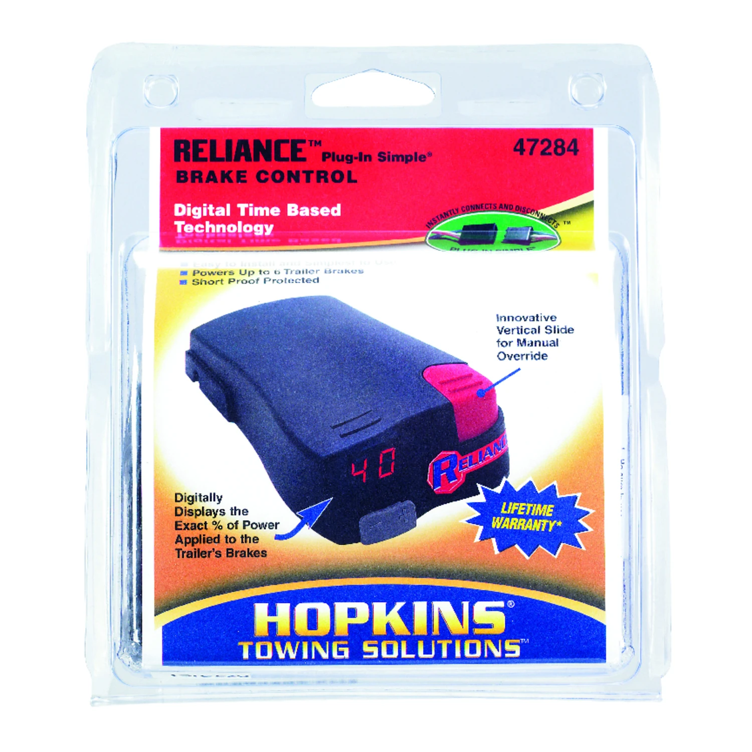 Reliance 4 Way Digital Trailer Brake Control 5.2 In. Model 47284