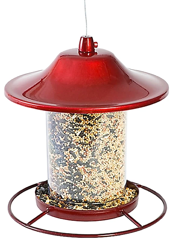 Perky-pet Wild Bird 2 Lb Metal/plastic Panorama Bird Feeder With 1 Port