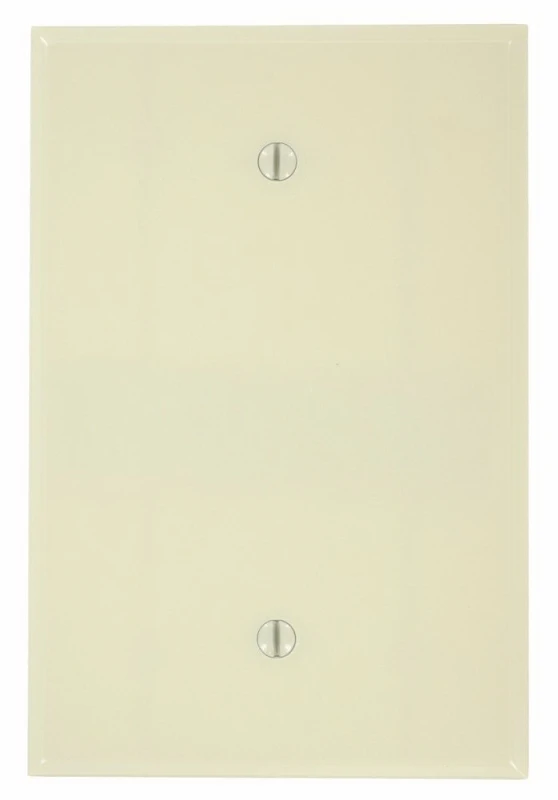 Ivory 1-gang Oversized Thermoset Plastic Blank Wall Plate 1 Pk, Model 86114-000