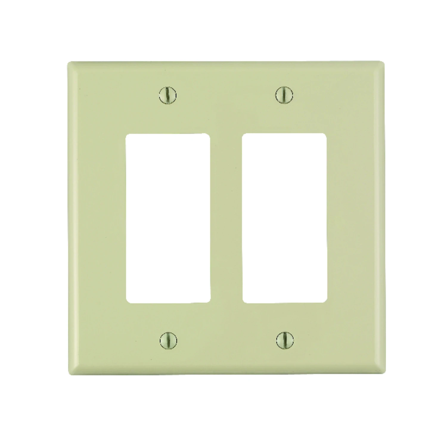 Leviton Midway Ivory 2 gang Nylon Decorator Wall Plate 1 pk