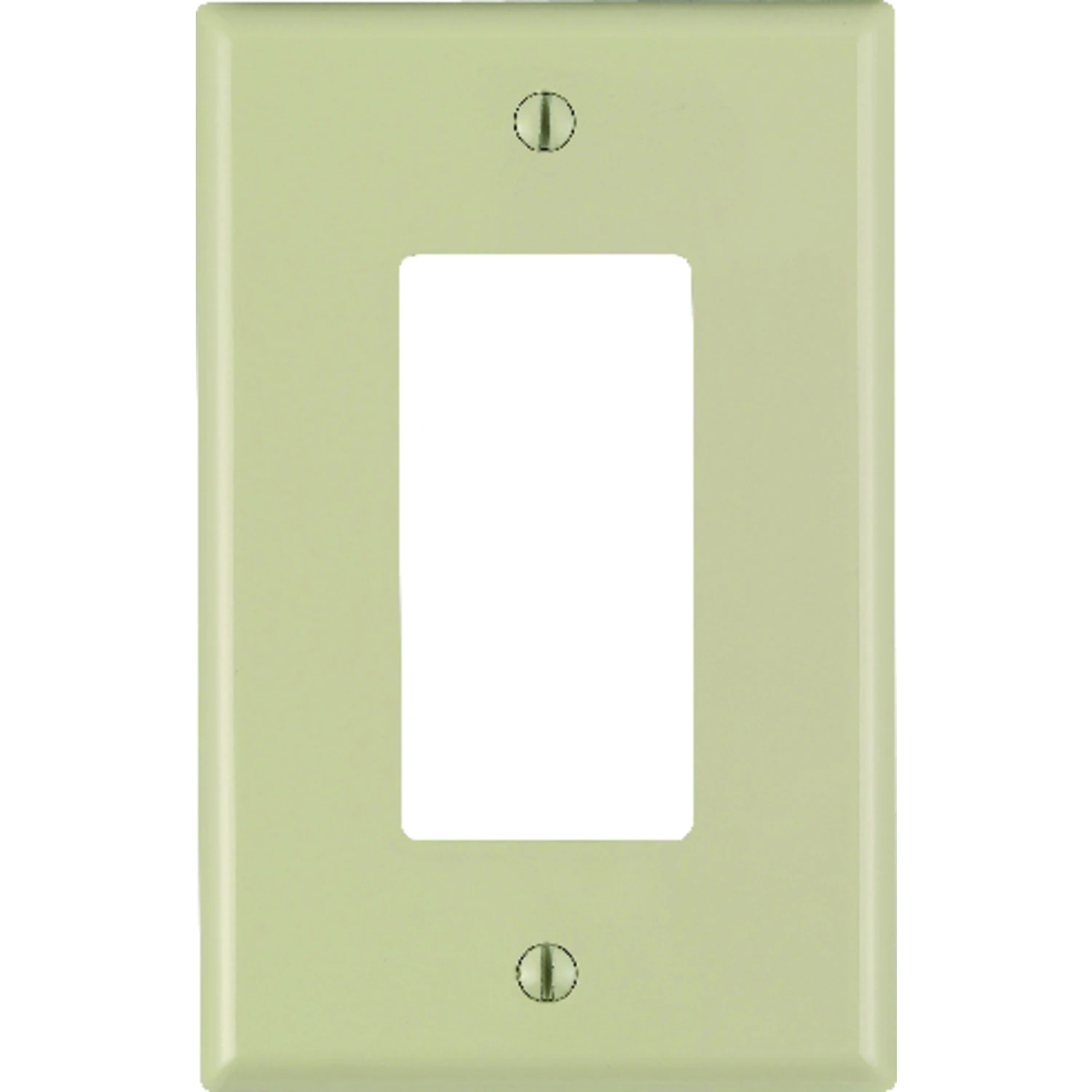 Leviton Ivory 1 gang Nylon Decorator Wall Plate 1 pk