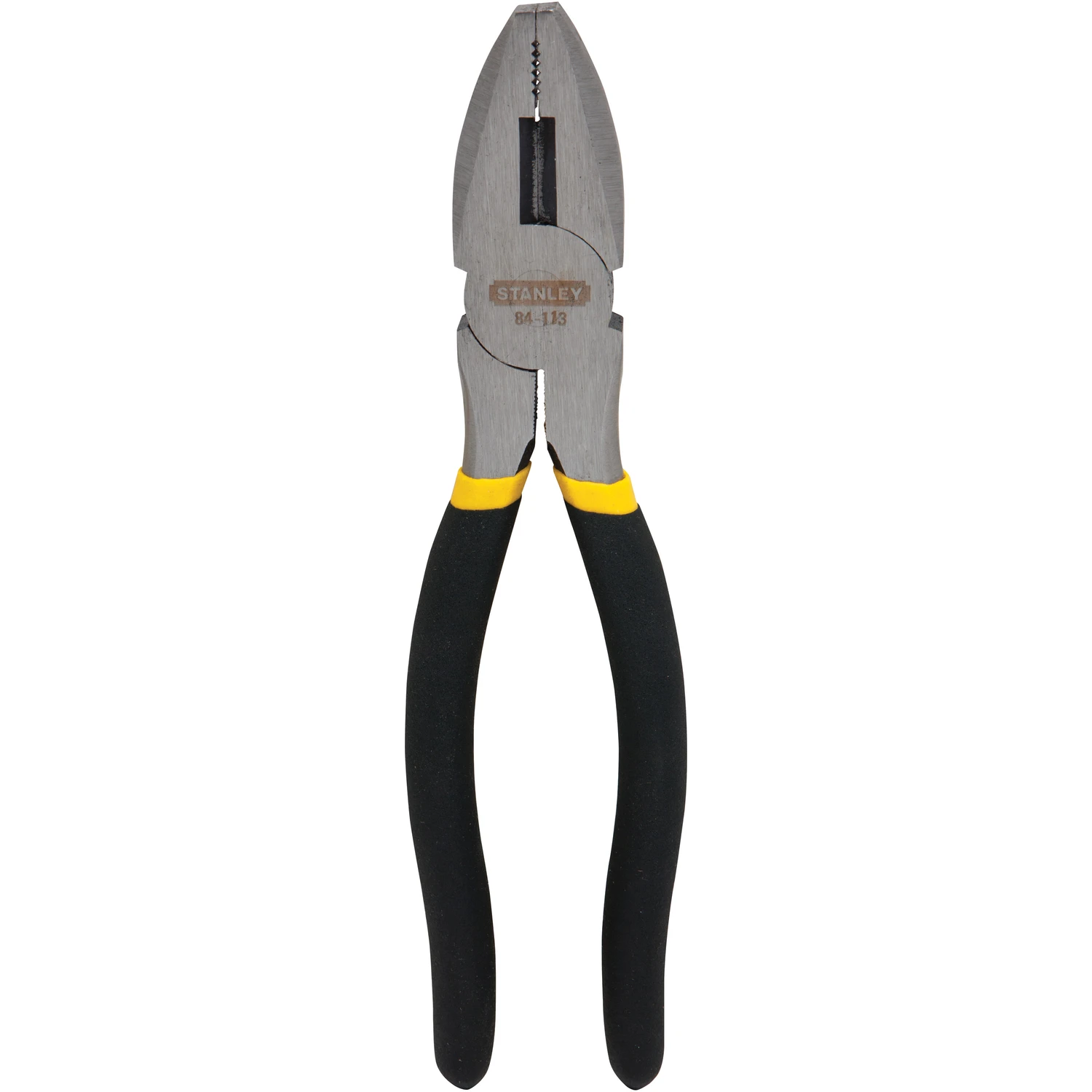 STANLEY 84-113 Lineman's Plier, 8 in OAL, 7/8 in Jaw Opening, Cushion-Grip Handle, 3/8 in W Jaw