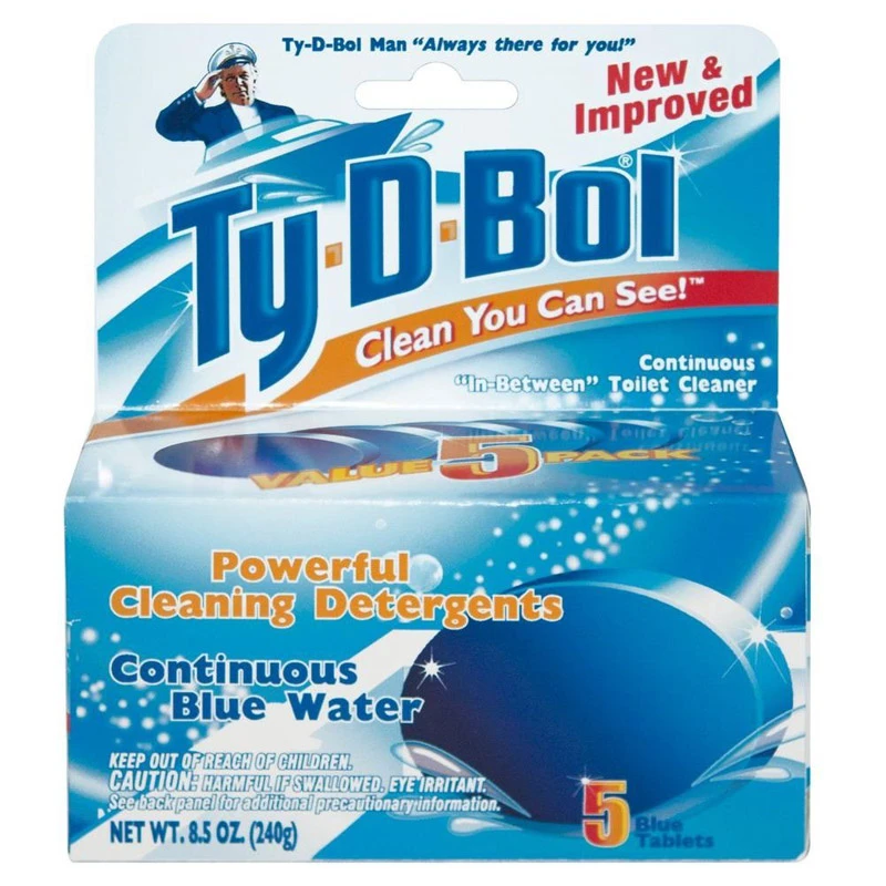 Ty-D-Bol Blue Spruce Scent Automatic Toilet Bowl Cleaner 8.5 Stick