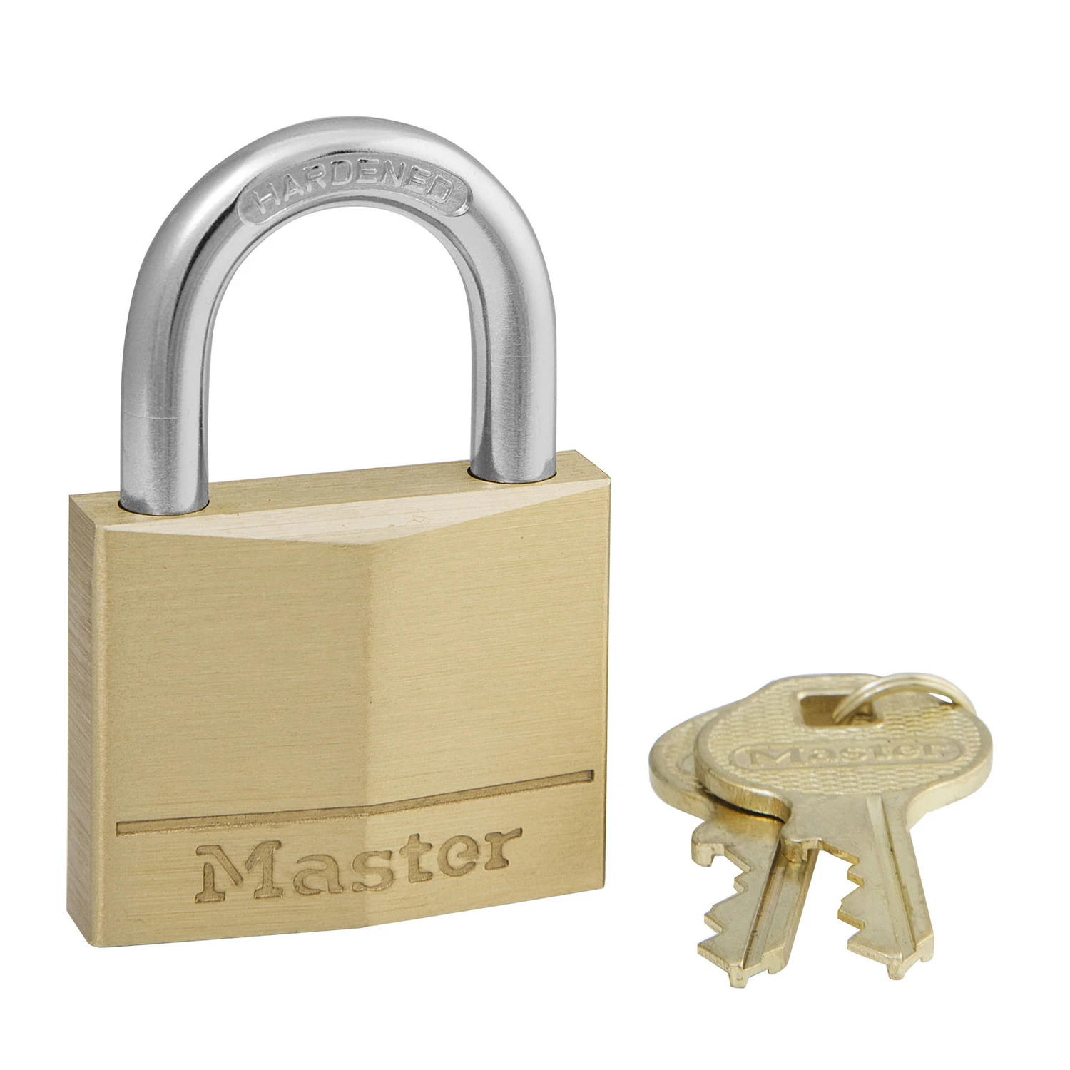 1-9/16 In. W Brass 4-pin Cylinder Padlock Keyed Alike 1 Pk