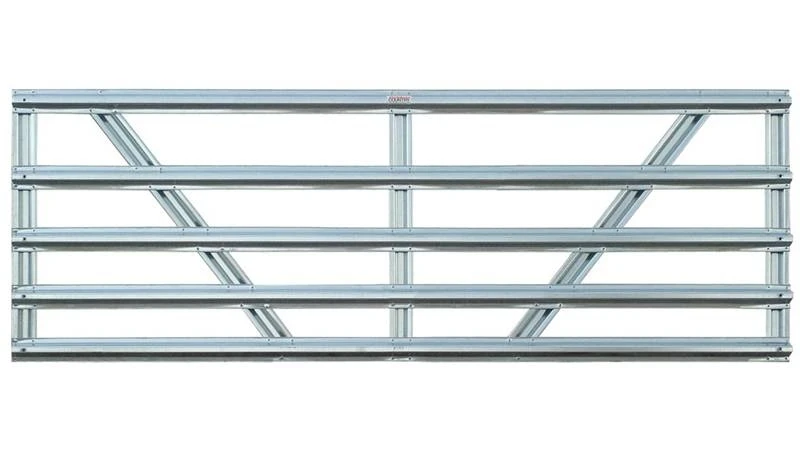 42151128 50 Inch High 12 Foot Wide 5 Panel Steel Gate