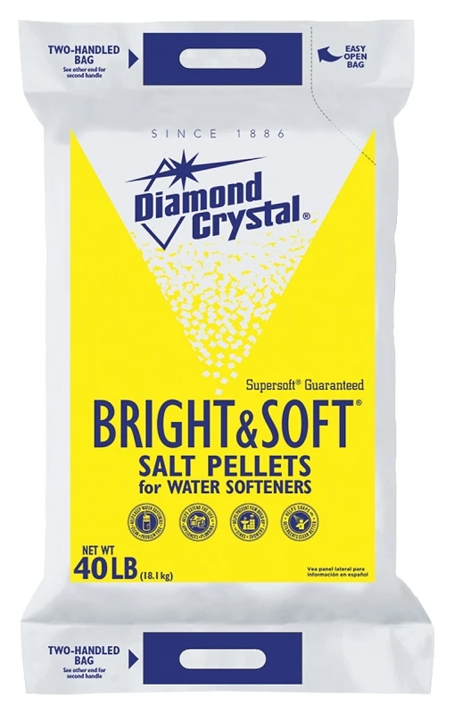Bright & Soft Water Softener Salt Pellets 40 Lb - High Purity