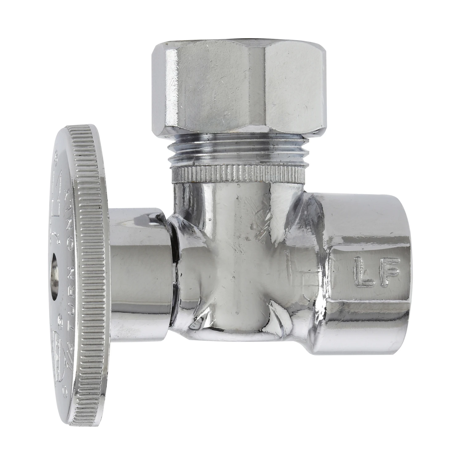 1/2 In. Fip X 1/2 In. Compression Brass Angle Valve - Lead-free