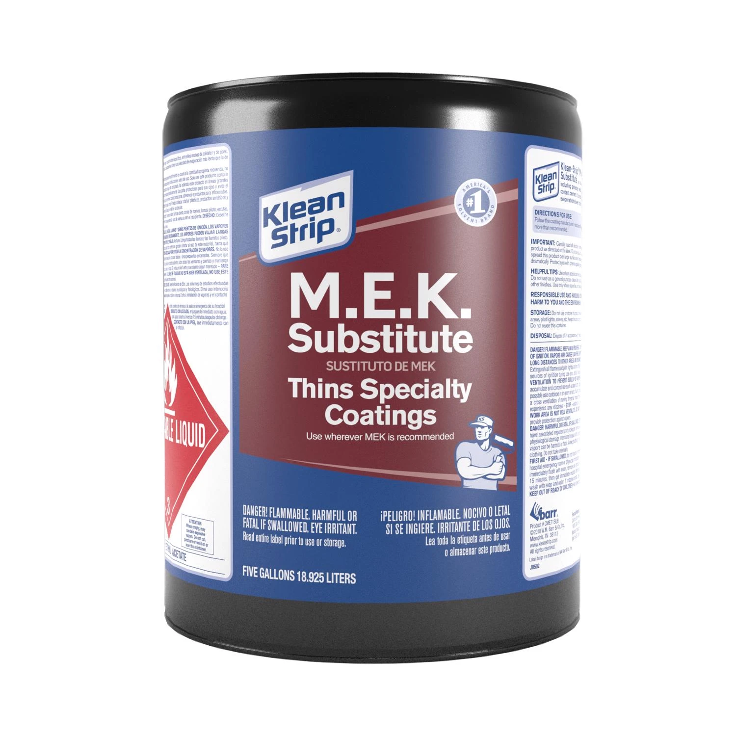 Methyl Ethyl Ketone Substitute Specialty Thinner 5 Gallon Can