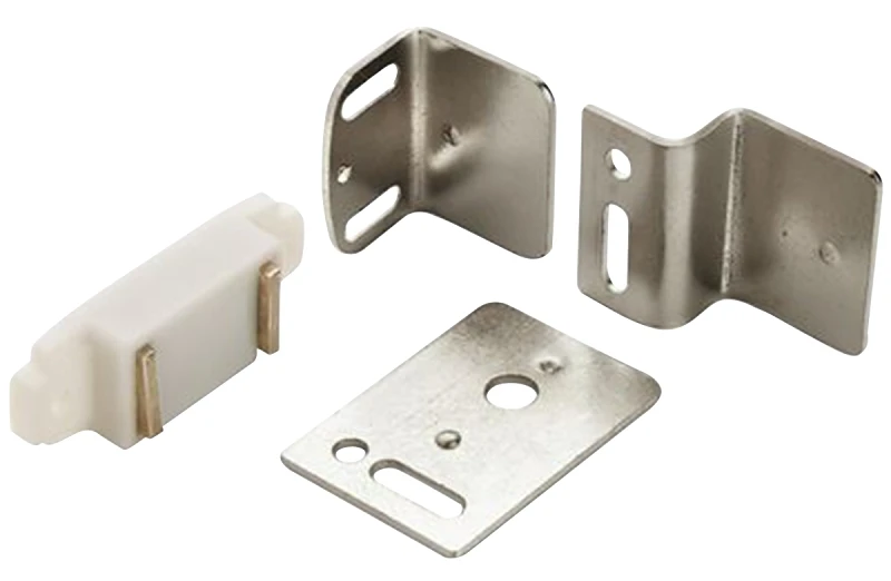 Amerock 3/4 in. W x 1-15/16 in. L White Plastic Magnetic Catch 1 pk
