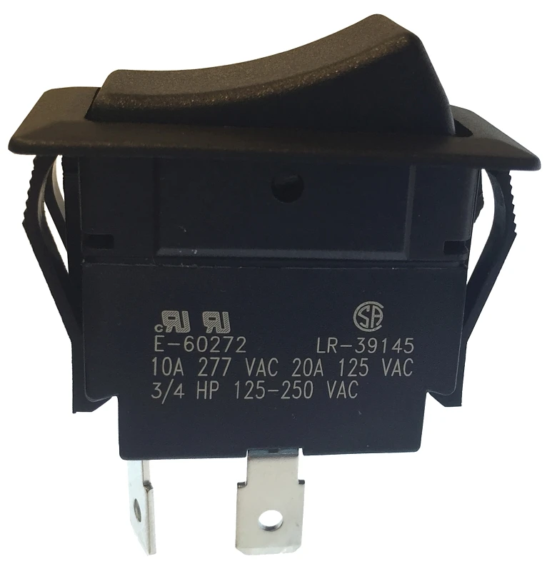 Gardner Bender 20 amps Rocker Switch Black 1 pk