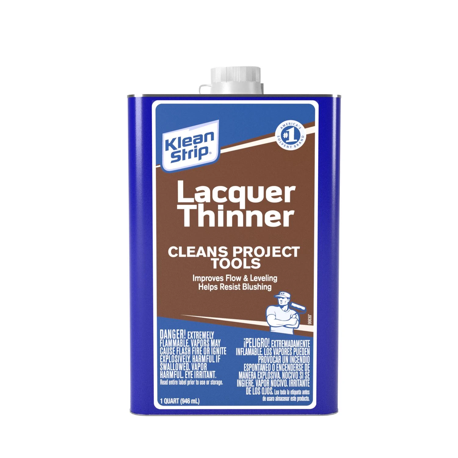Acetone Lacquer Thinner 1 Quart Can - High-solvency, Fast-drying Formula