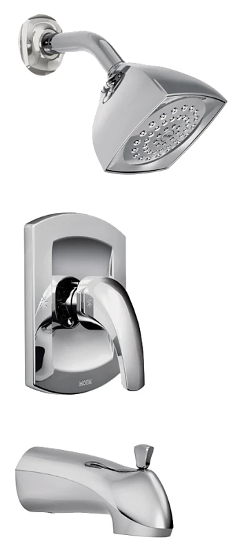 82533 Zarina Chrome Tub And Shower Trim Package With Single Function Shower Head