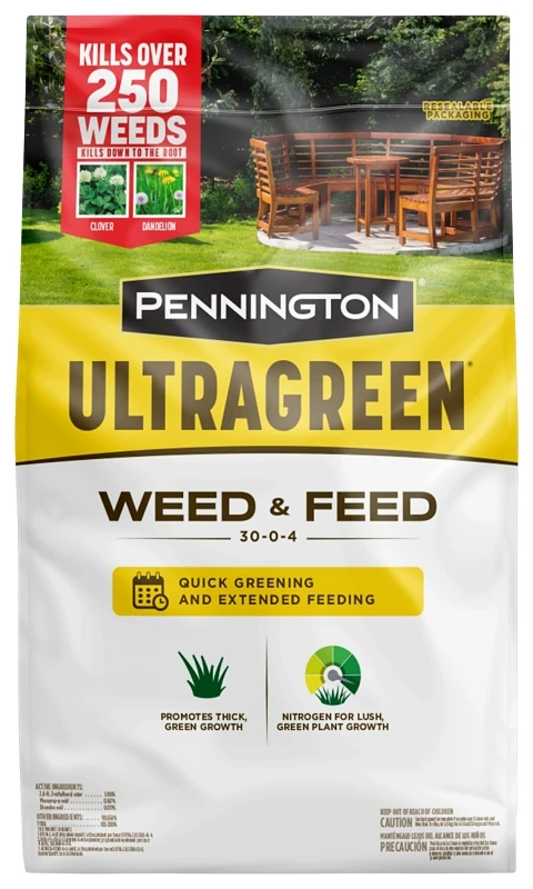 Ultragreen Weed & Feed Lawn Fertilizer 30-0-4 For All Grasses 5000 Sq Ft
