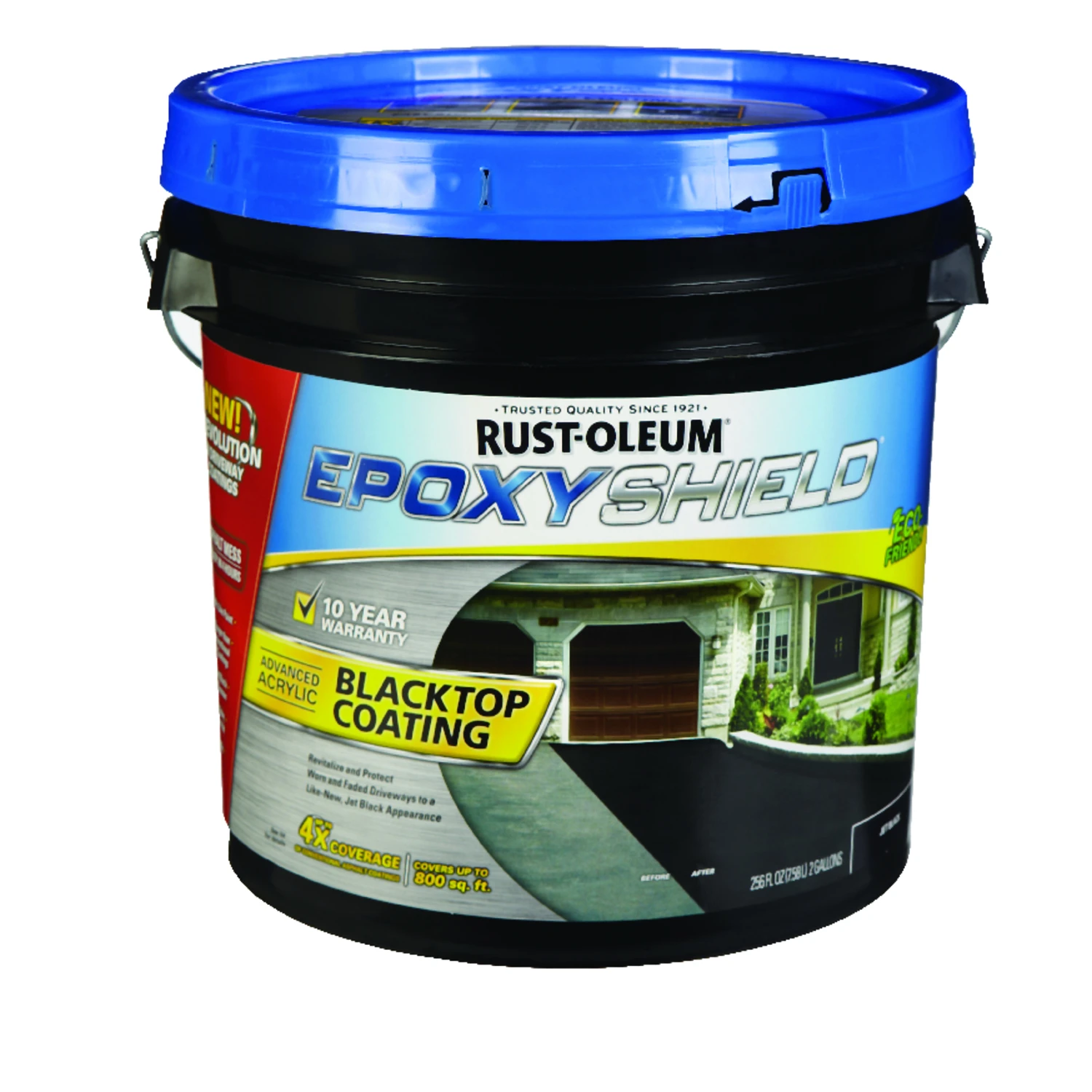 Epoxyshield Jet Black Acrylic Blacktop Coating 2 Gallon