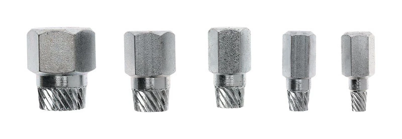 1395 Five-piece Iron Pipe Nipple Extractor Set, 1/8-inch To 3/4-inch