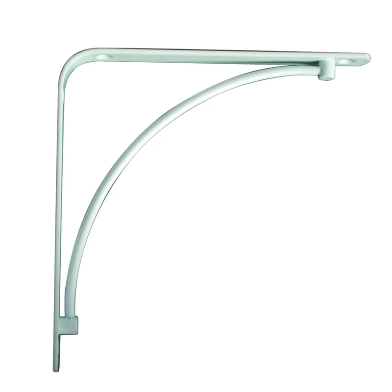 Manchester White Shelf Bracket, 8 Inches, Heavy Duty Wall Support