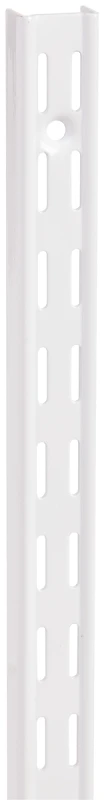 82 Series 16-1/2 In. White Steel Heavy-duty Double-slot Shelf Standard