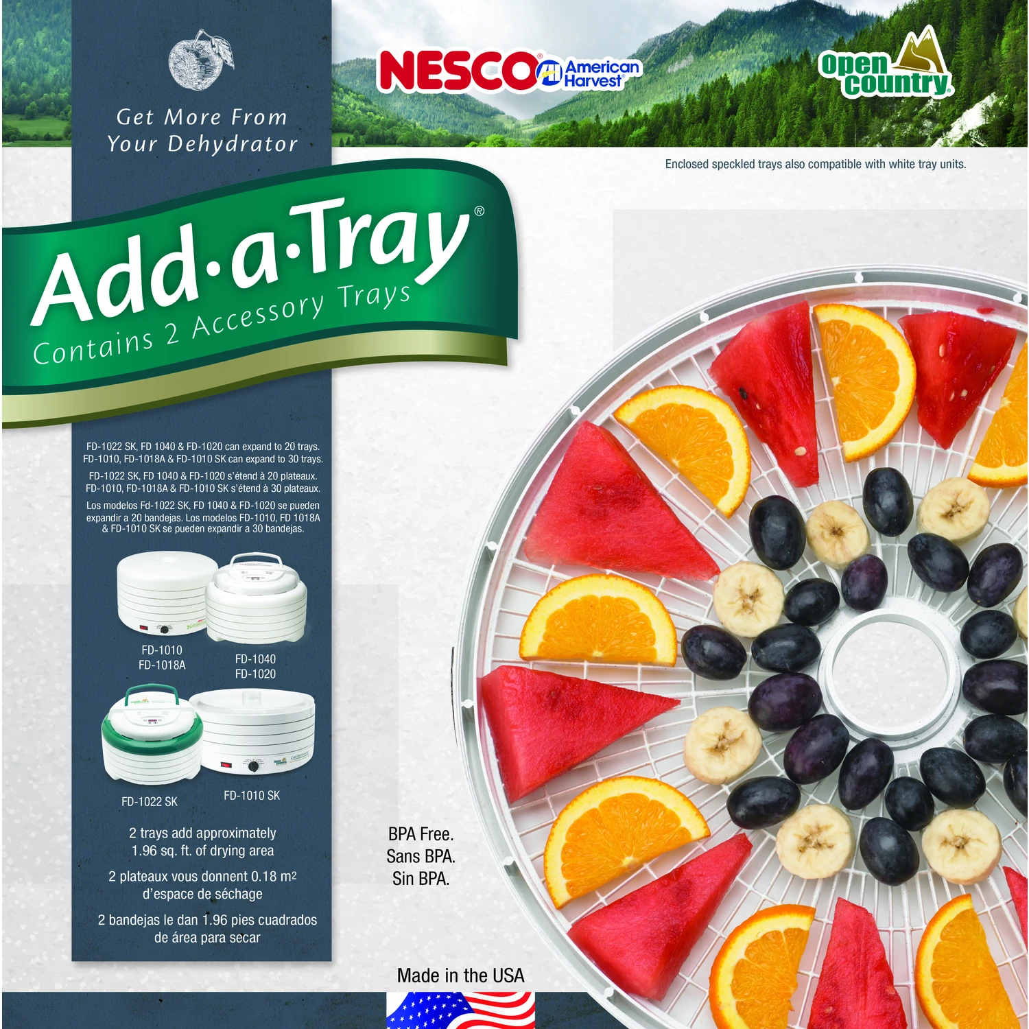 Add-A-Trays for Gardenmaster Food Dehydrator, 2-Pack