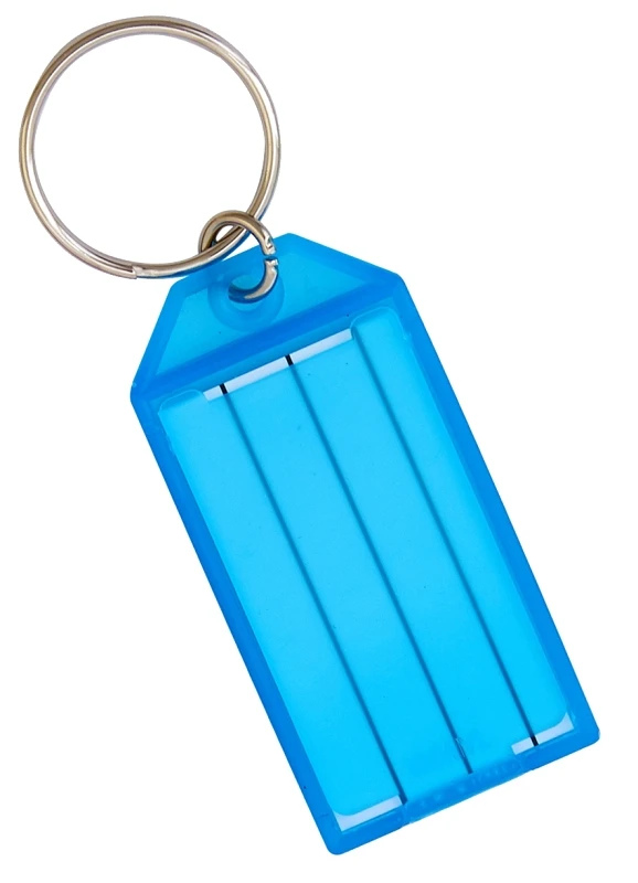 Key I.D. Tag, Colored, Split Ring, 2-Pk.