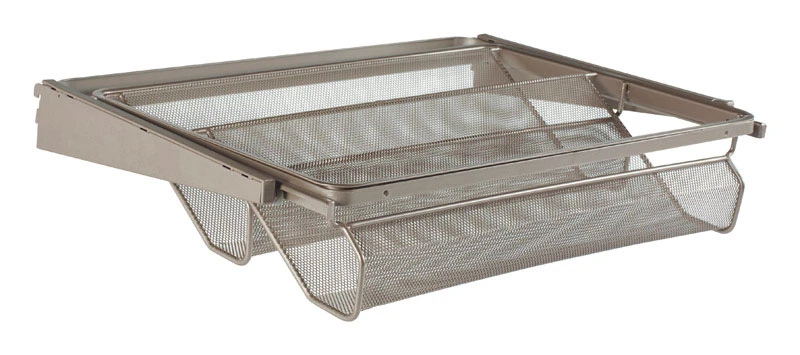 5 In. H X 23 In. W Steel Shoe Rack In Champagne Nickel