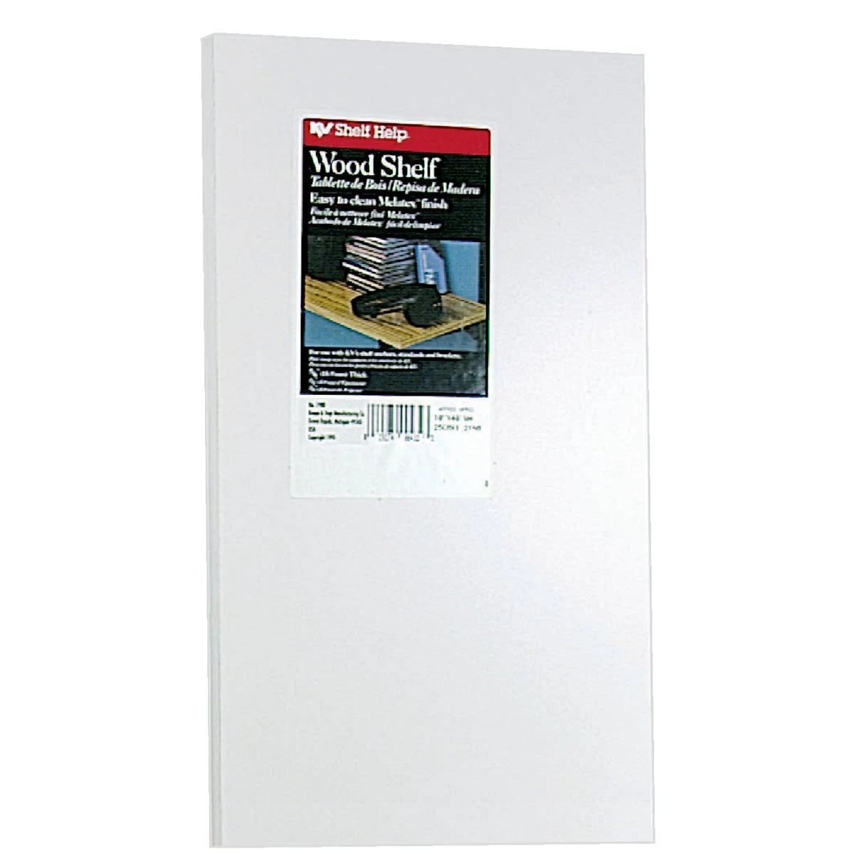 10 In. X 48 In. White Melamine All-purpose Shelf - Heavy-duty Design