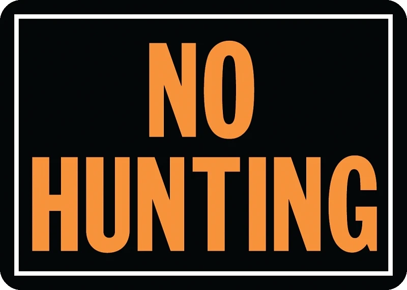 NO HUNTING SIGN