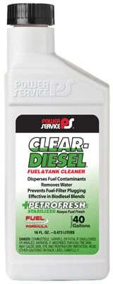 Clear-diesel Fuel & Tank Cleaner, 16 Oz. - Treats 40 Gallons