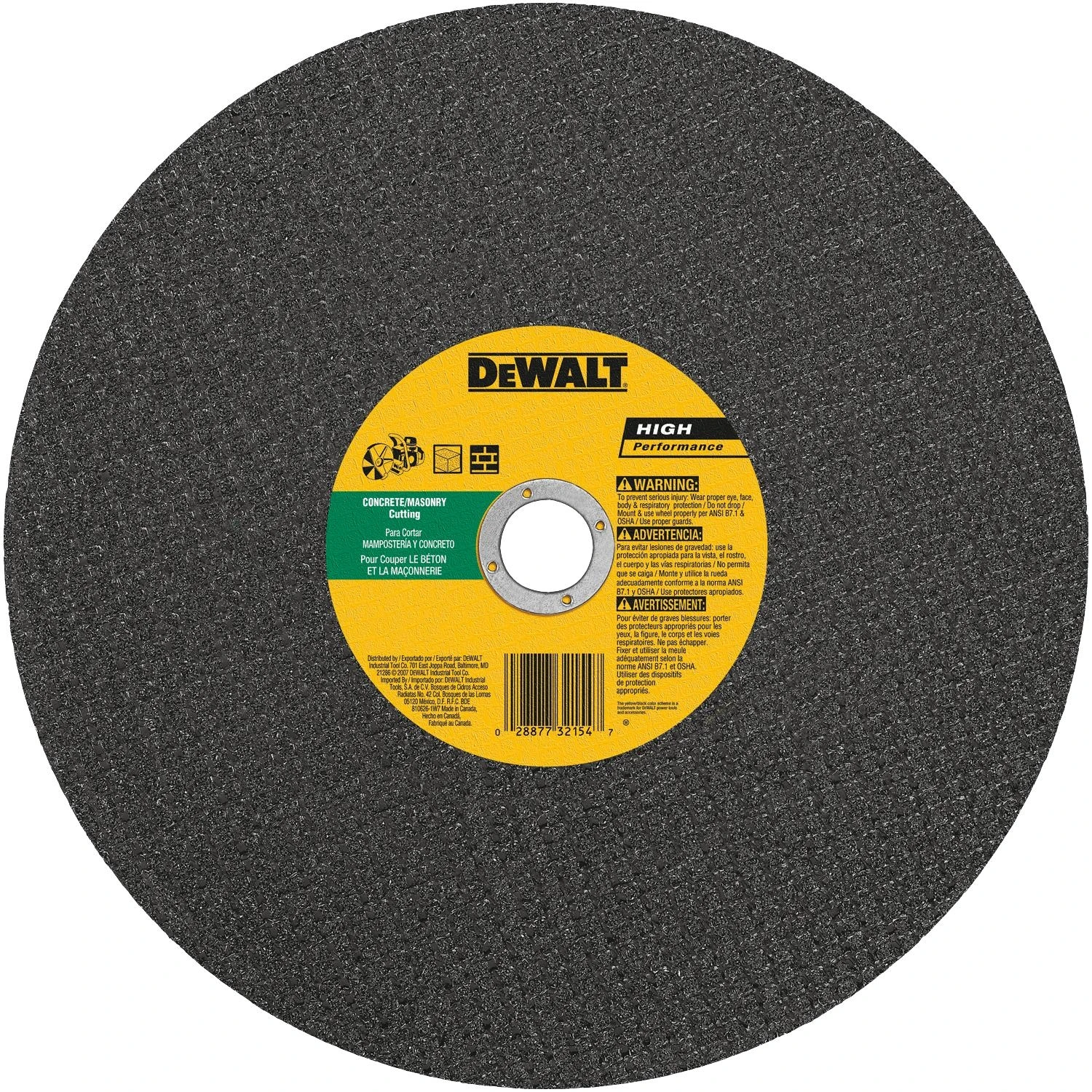 Hp Type 1 14 In. X 1/8 In. X 20 Mm Masonry Cut-off Wheel