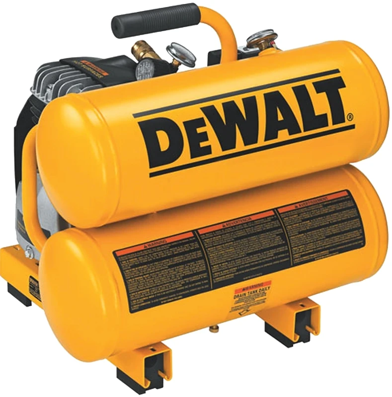 4 Gallon Portable Electric Twin-stack Air Compressor 100 Psi 1.1 Hp
