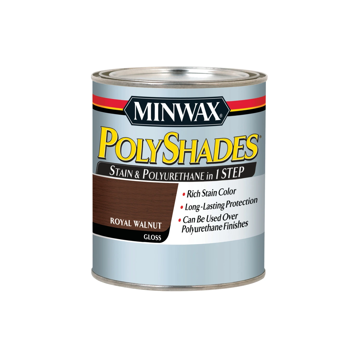 Polyshades Semi-transparent Gloss Royal Walnut Oil-based Stain 1 Quart