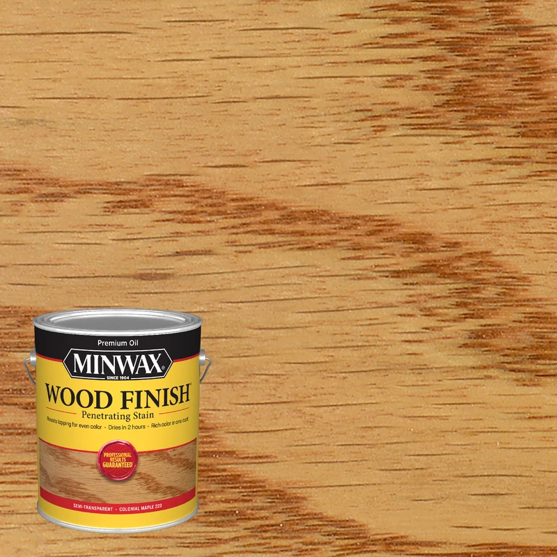Wood Finish Colonial Maple 1 Gallon Interior Exterior Stain and Sealer