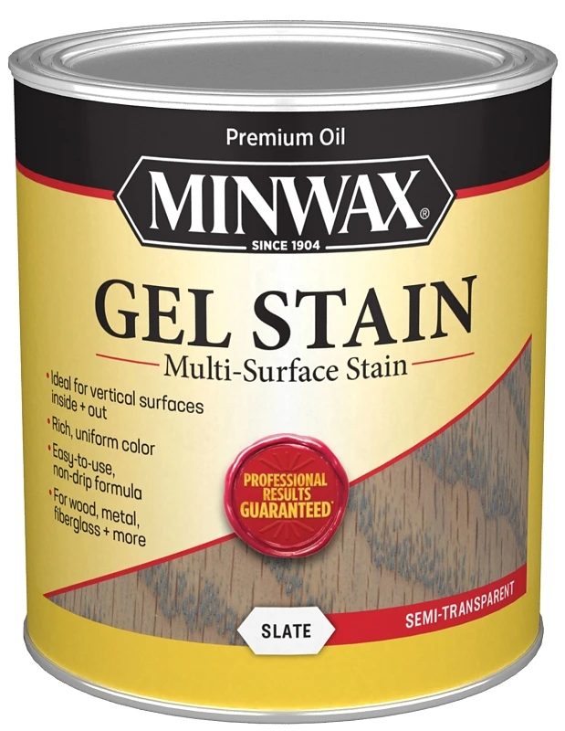1 Quart Slate Gel Stain - Semi-transparent Oil-based Finish
