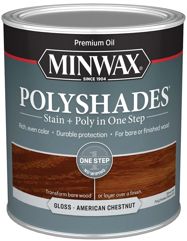 Polyshades Semi-transparent Gloss American Chestnut Stain/polyurethane Finish 1 Quart