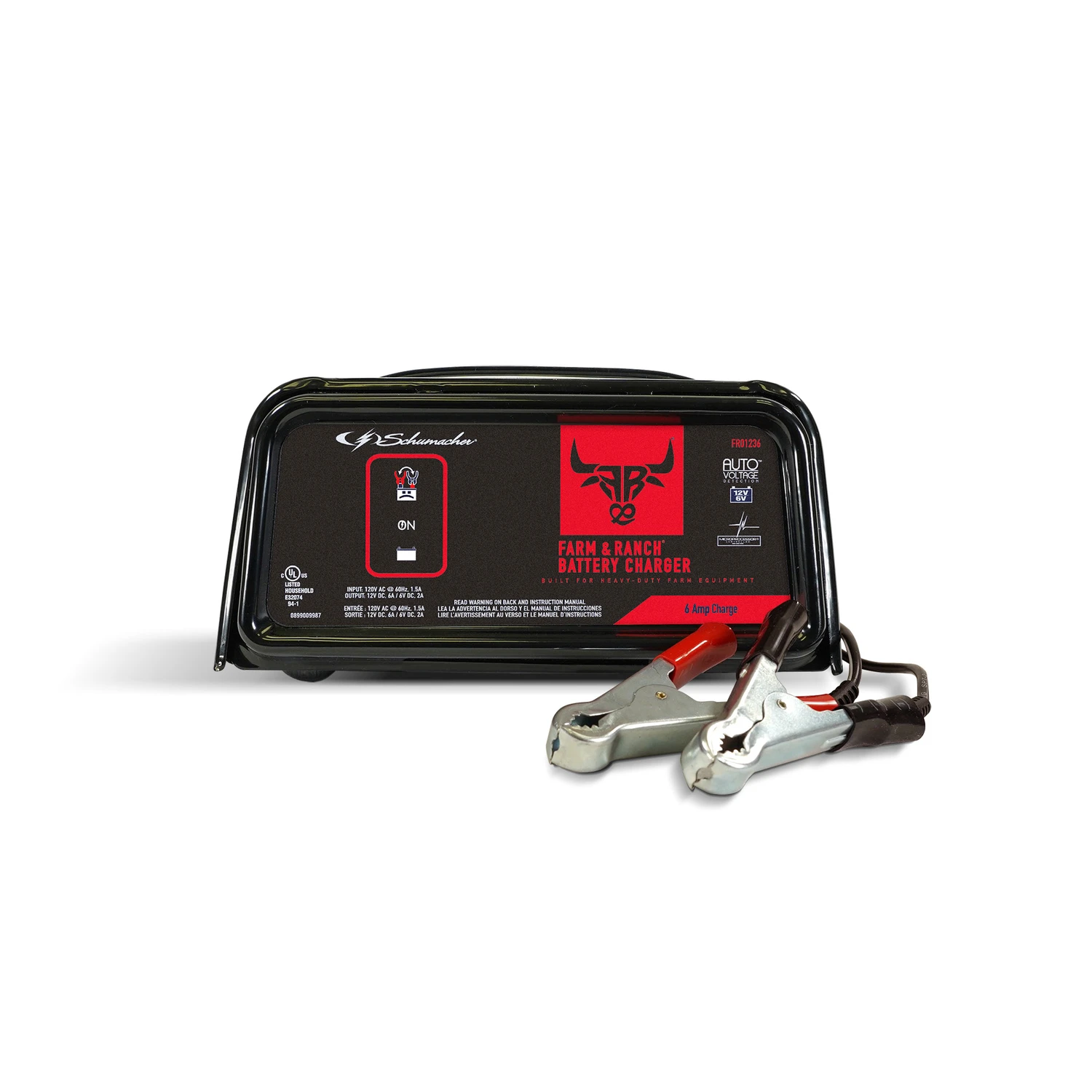 Automatic Battery Charger, 6/2-Amp, 6/12-Volt