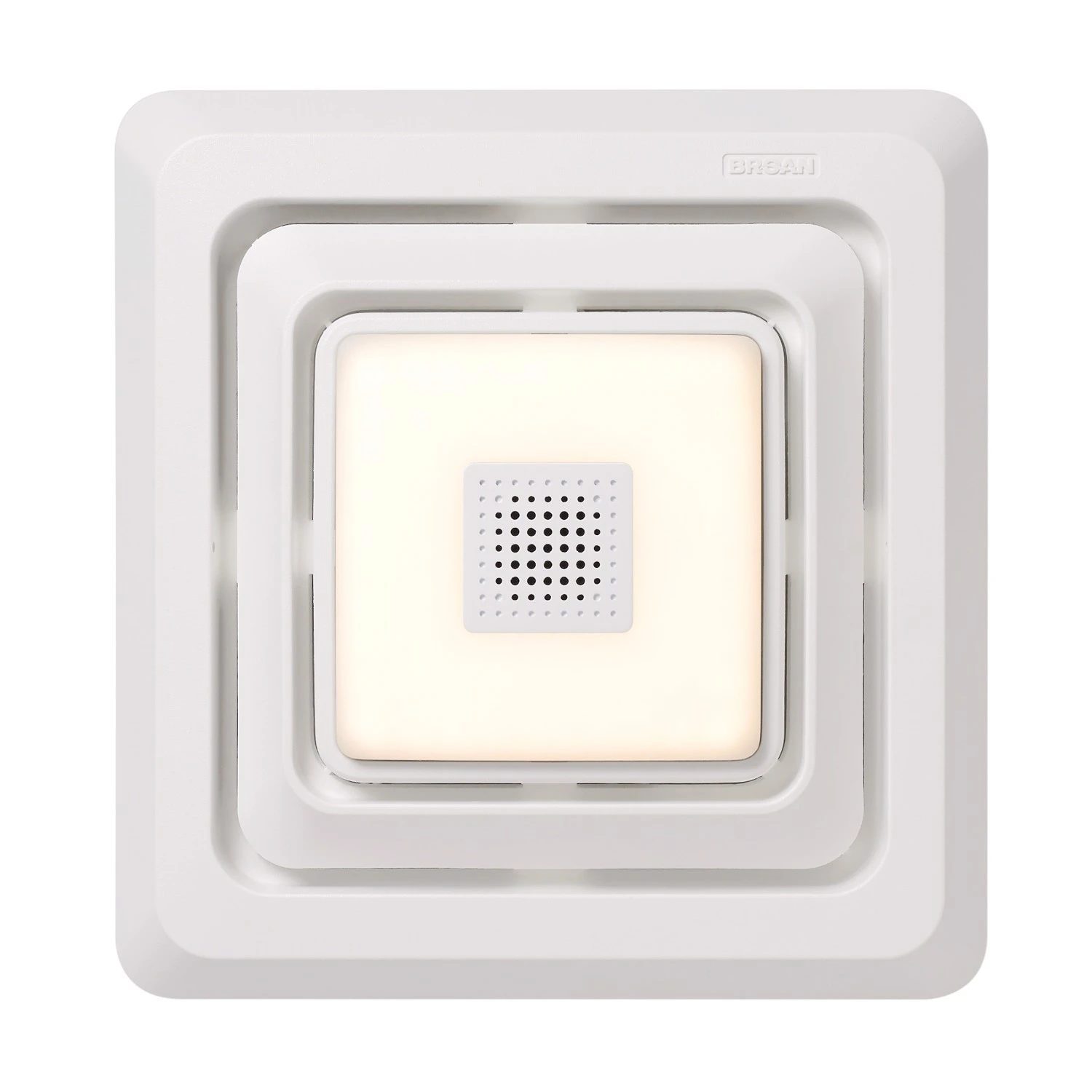 Economy Bathroom Exhaust Ventilation Fan with Bluetooth Speaker and LED Light, 80 Cubic Feet per Minute Airflow