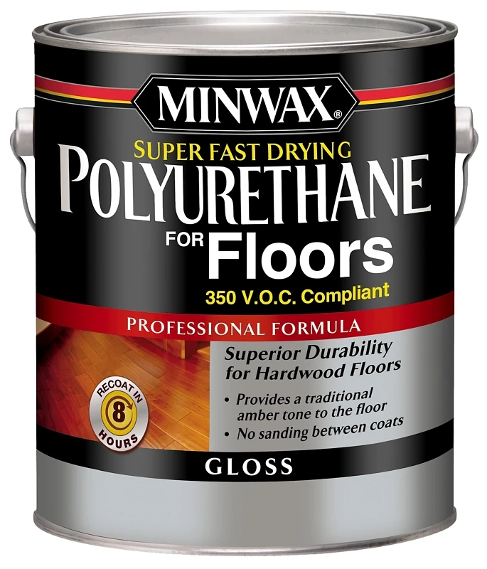 Clear Gloss Fast Drying Polyurethane For Floors, 1 Gallon, Model 130230000
