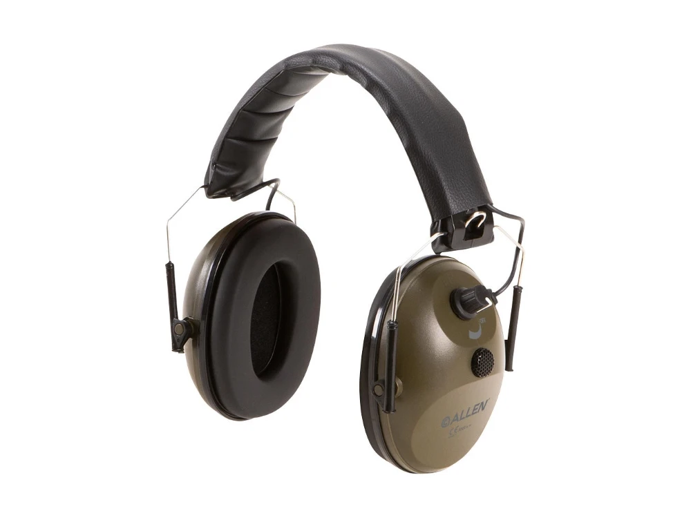 Company Single Microphone Earmuffs Hearing Protection, Olive Green, Model 2225