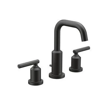 Gibson 2-Handle, High-Arc Bathroom Faucet, Matte Black