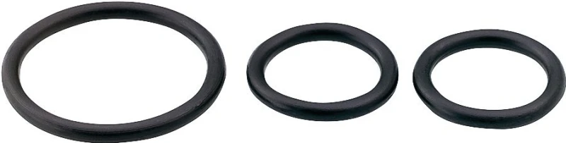 Kitchen Spout O-ring Kit 3 Pk With Grease Pack, Model 96778, Black Rubber