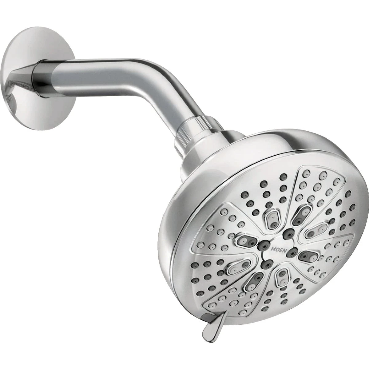 Hydro Energetix Chrome 8-Function Showerhead with 5 Inch Diameter