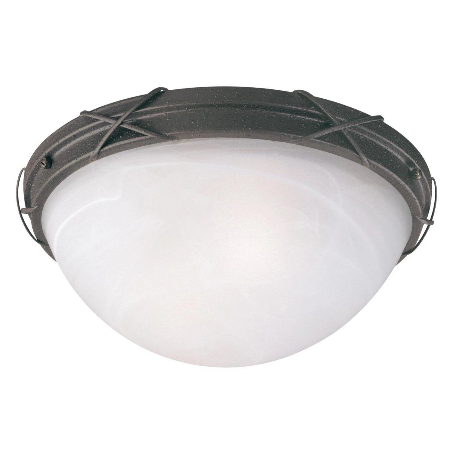 Claremont 2-light Rustic White Outdoor Light Fixture Hardwired 14.25 X 7.25 In.