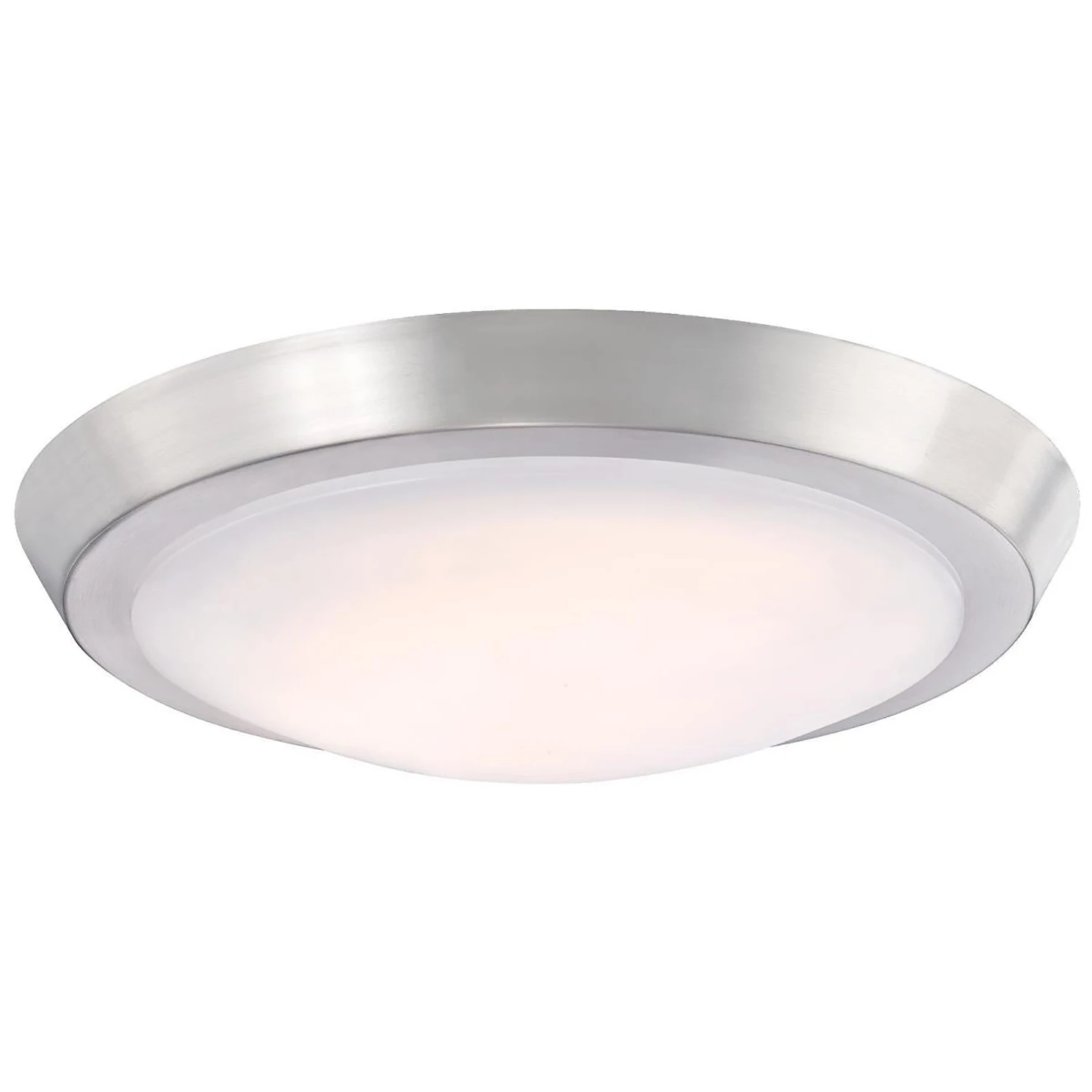 Brushed Nickel 11-inch Led Flush Mount Light Fixture, Model 61073