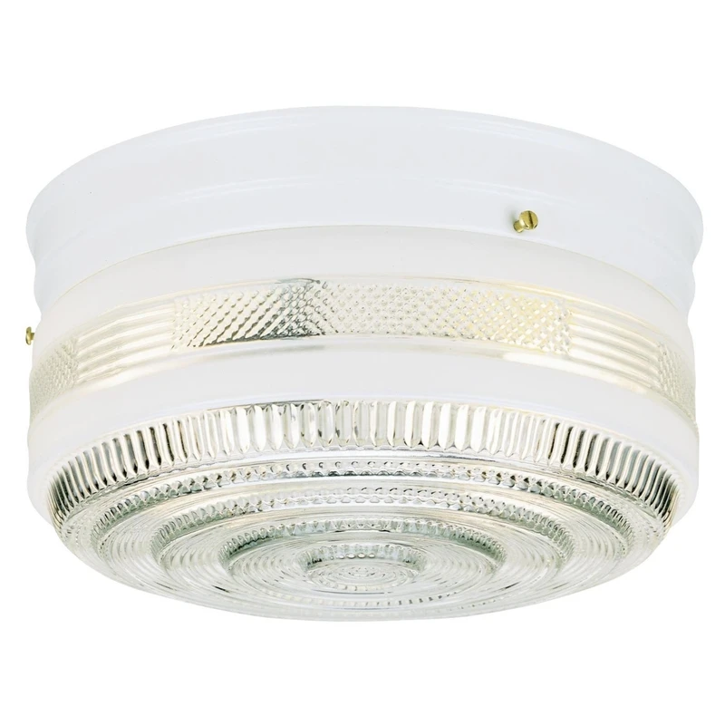 5 In. H X 8.75 In. W X 8.75 In. L White Ceiling Fixture